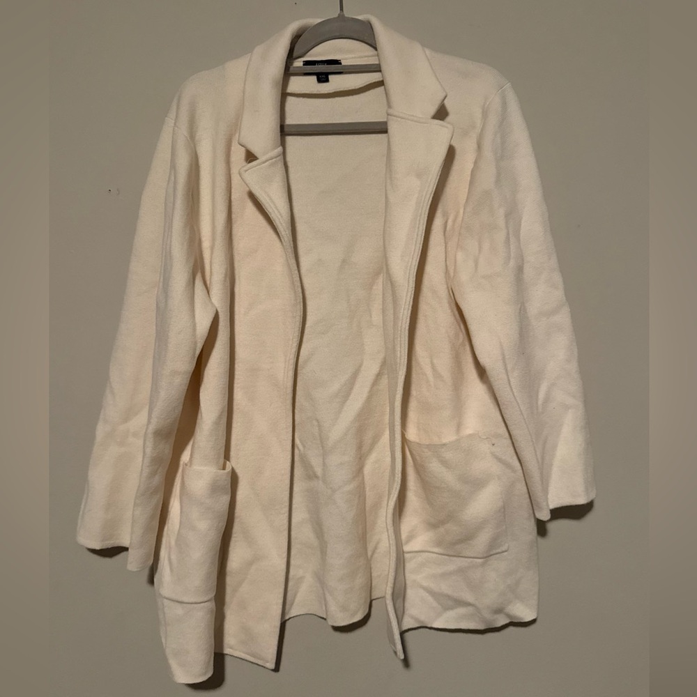 GUC J. Crew 365 Cream Knit Cardigan with Pockets- Size XXL